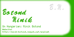 botond minik business card